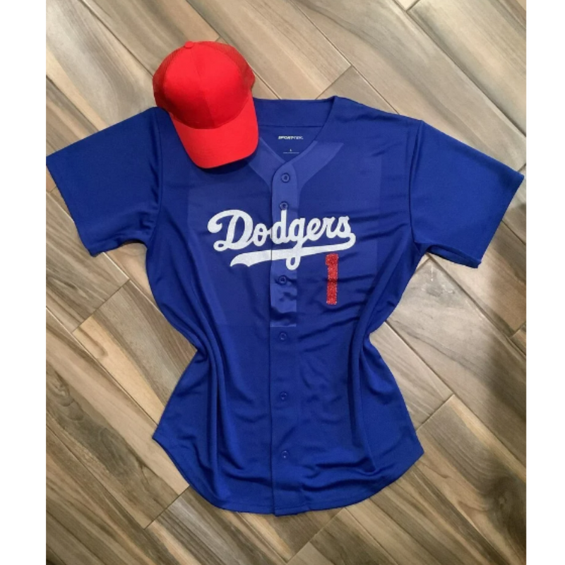 Vintage Majestic MLB Los Angeles Dodgers Jersey Size Youth L.