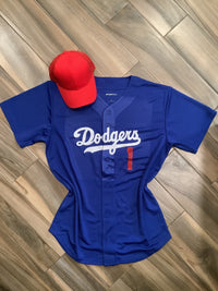 Lulu Grace Designs La Dodgers Inspired Baseball Jersey - White: Baseball Jerseys for Women Youth Tee / XL