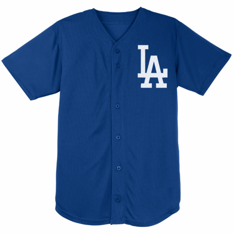 Blue LA Dodgers Inspired Baseball Jersey: Baseball Fan Gear & Apparel for  Women – LuLu Grace