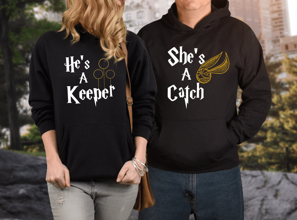 Sijpelen sterk Gastheer van She's a Catch He's a Keeper: Matching Harry Potter Shirts for Couples or  Mommy and Me – LuLu Grace