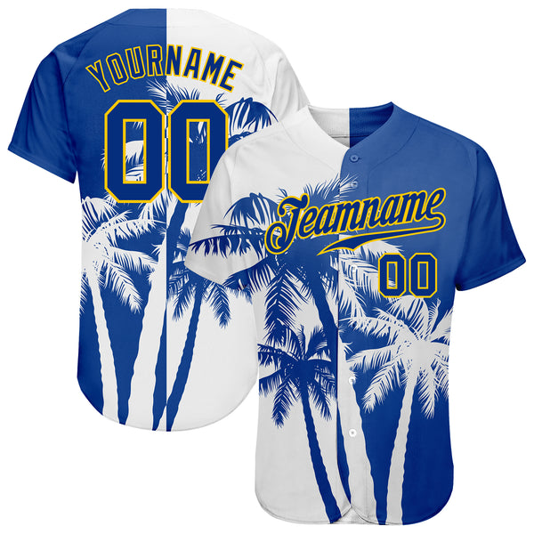 Custom Pink Lakes Blue-Black 3D Miami Palm Trees City Edition Authentic  Baseball Jersey Sale – UKSN INC