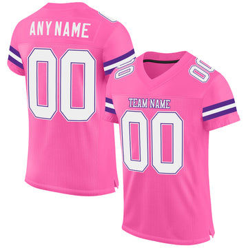 plain pink football jerseys