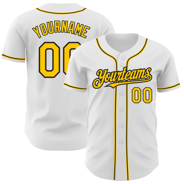 Custom Team Gold Baseball Authentic Gray Jersey Green