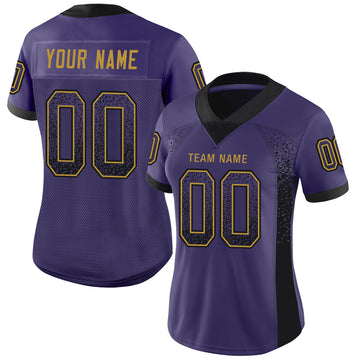 purple and white football jersey