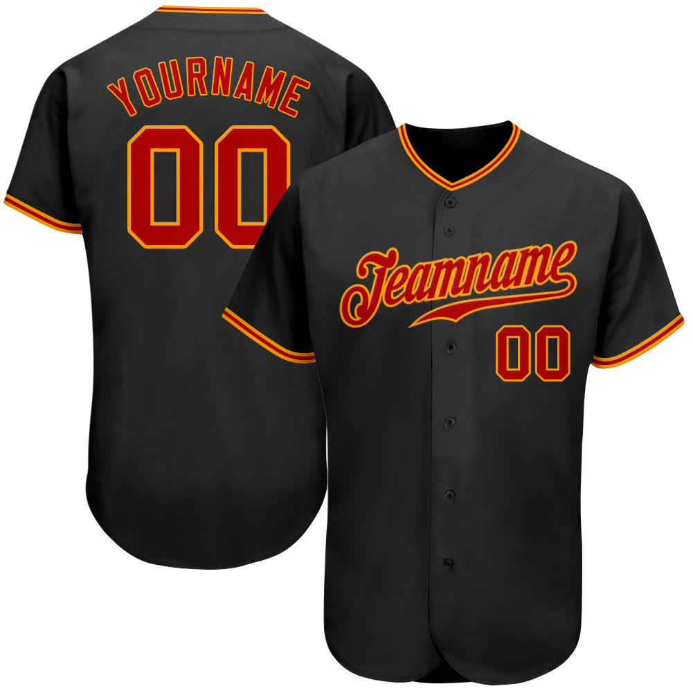 baseball jersey black and red