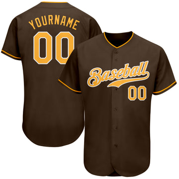 brown baseball jersey