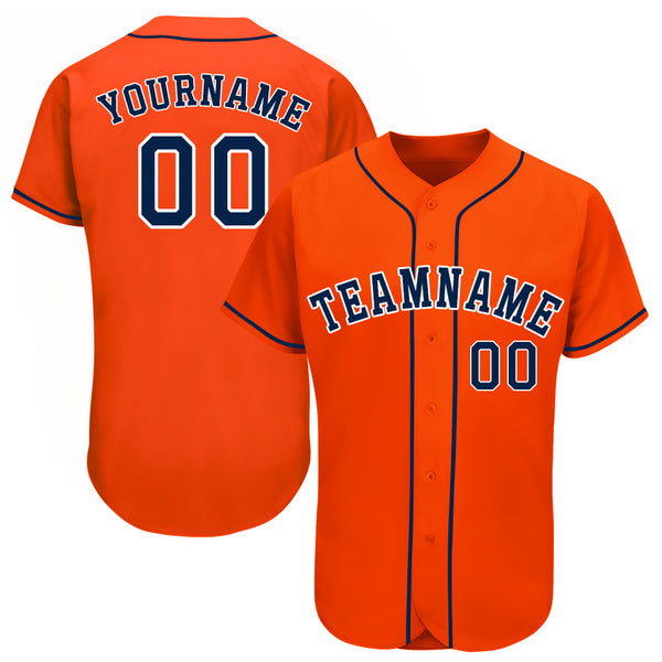 Sale Build Orange Baseball Authentic Cream Jersey Black – CustomJerseysPro