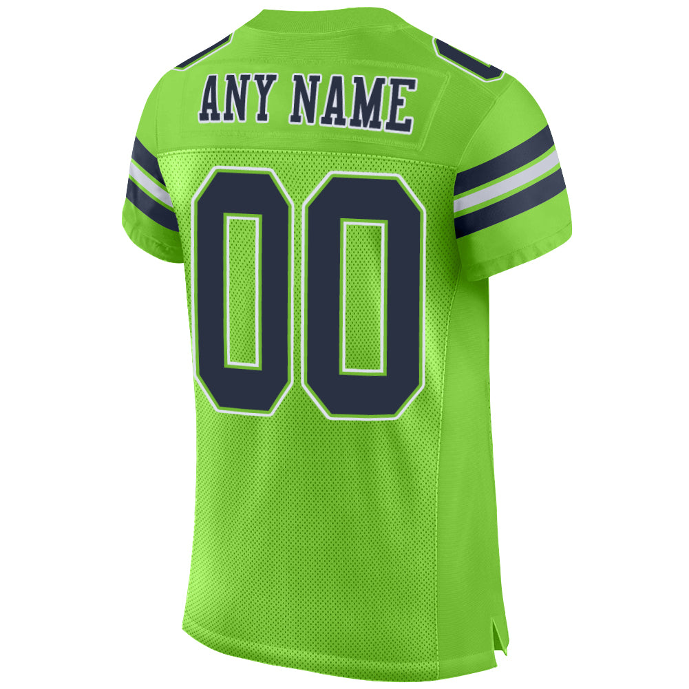 fluorescent green football jersey