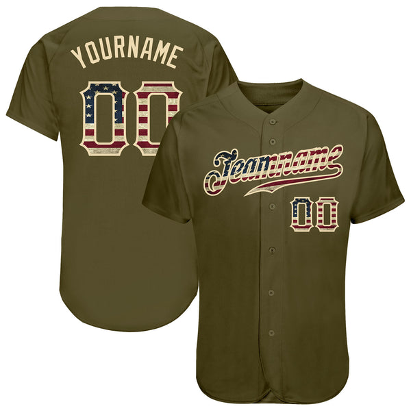 Sale Build Black Baseball Authentic Olive Salute To Service Jersey Camo –  CustomJerseysPro