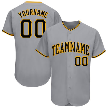 black and gold baseball uniforms