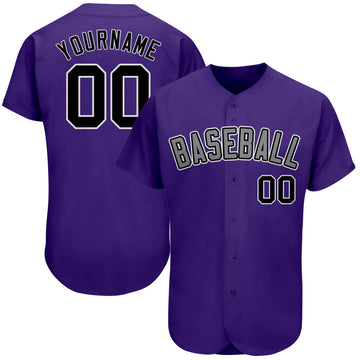 purple and gold baseball jersey