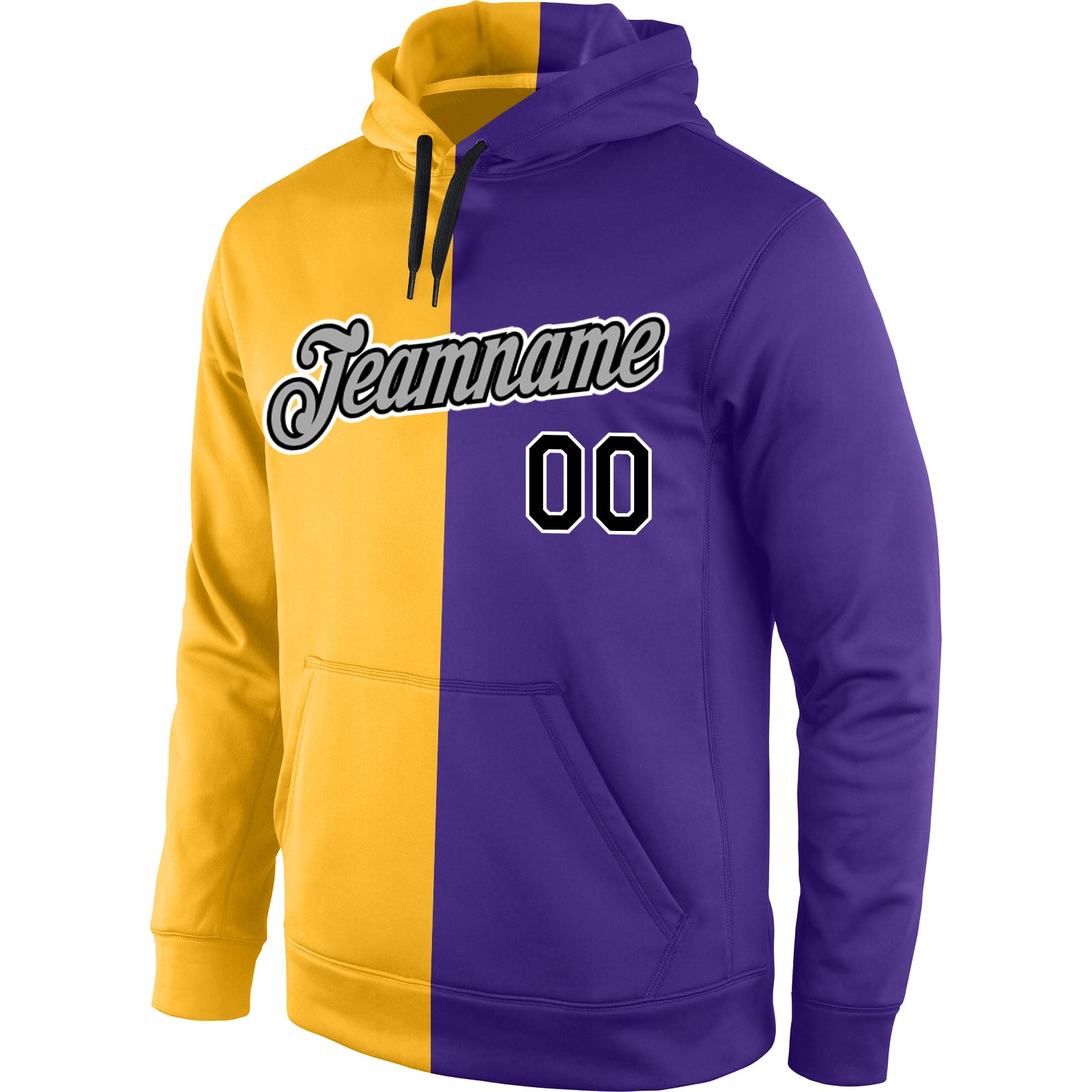 purple and gold sweatshirt