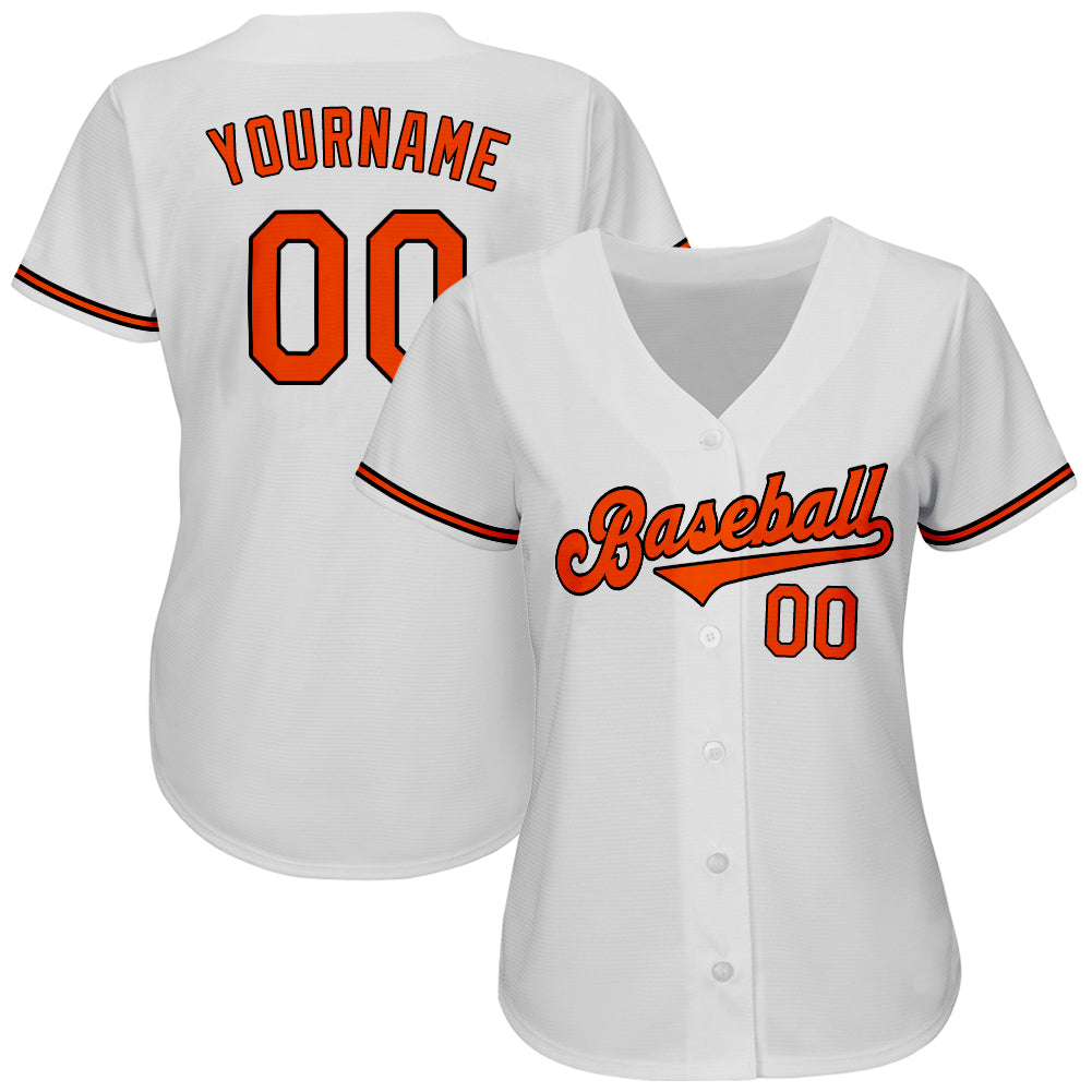 orange and white baseball jersey