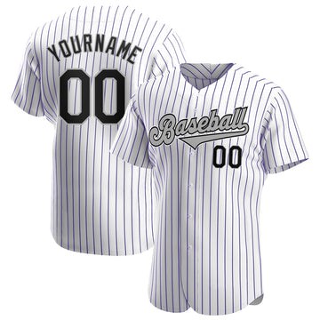 black and purple baseball jersey