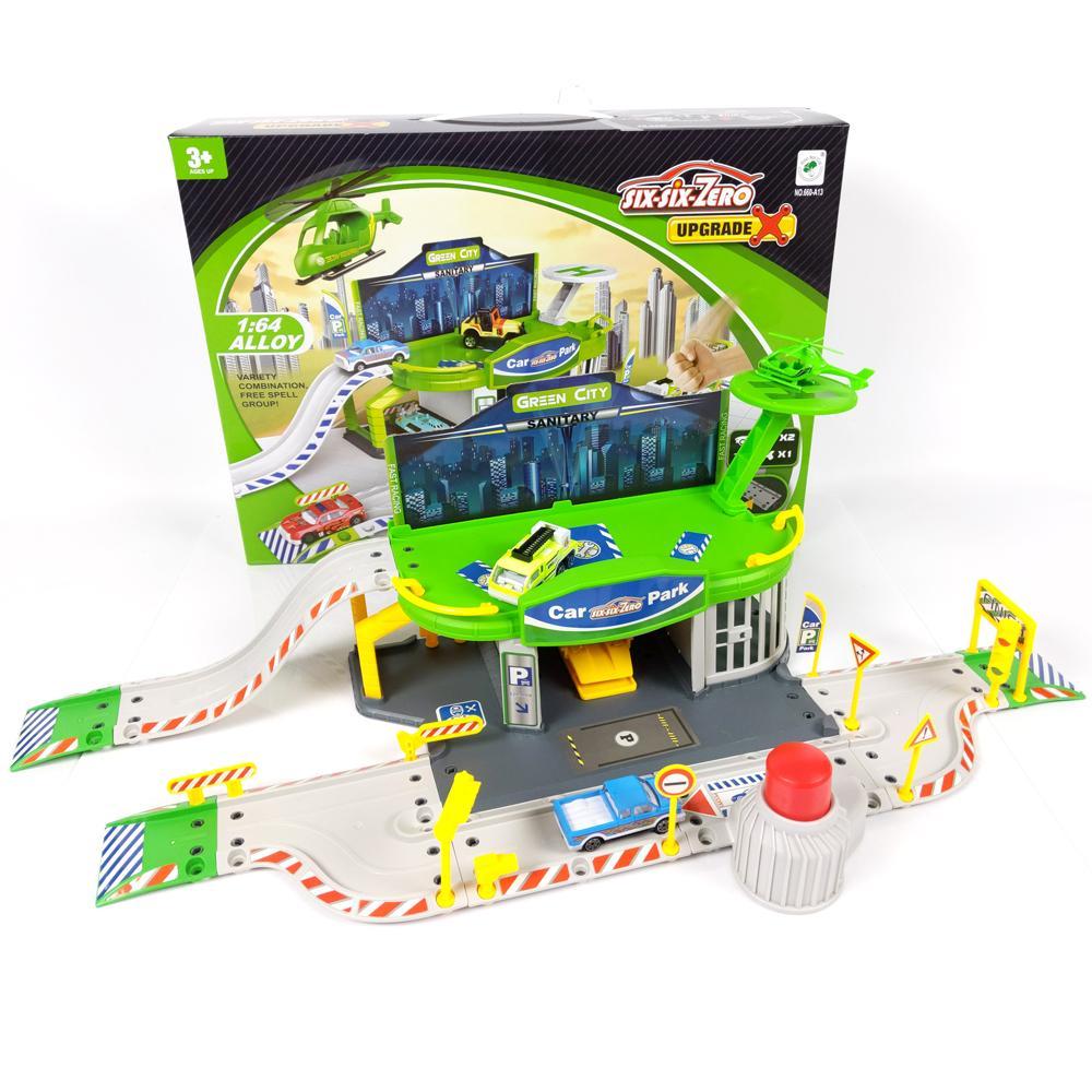 Build Your Own Petrol Station Playset with 2 Diecast Cars | Buy Fun Brands Toys Online