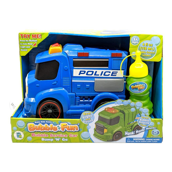 Bubble Fun Bump N' Go Bubble Police Car | Buy Bubble Fun Toys Online