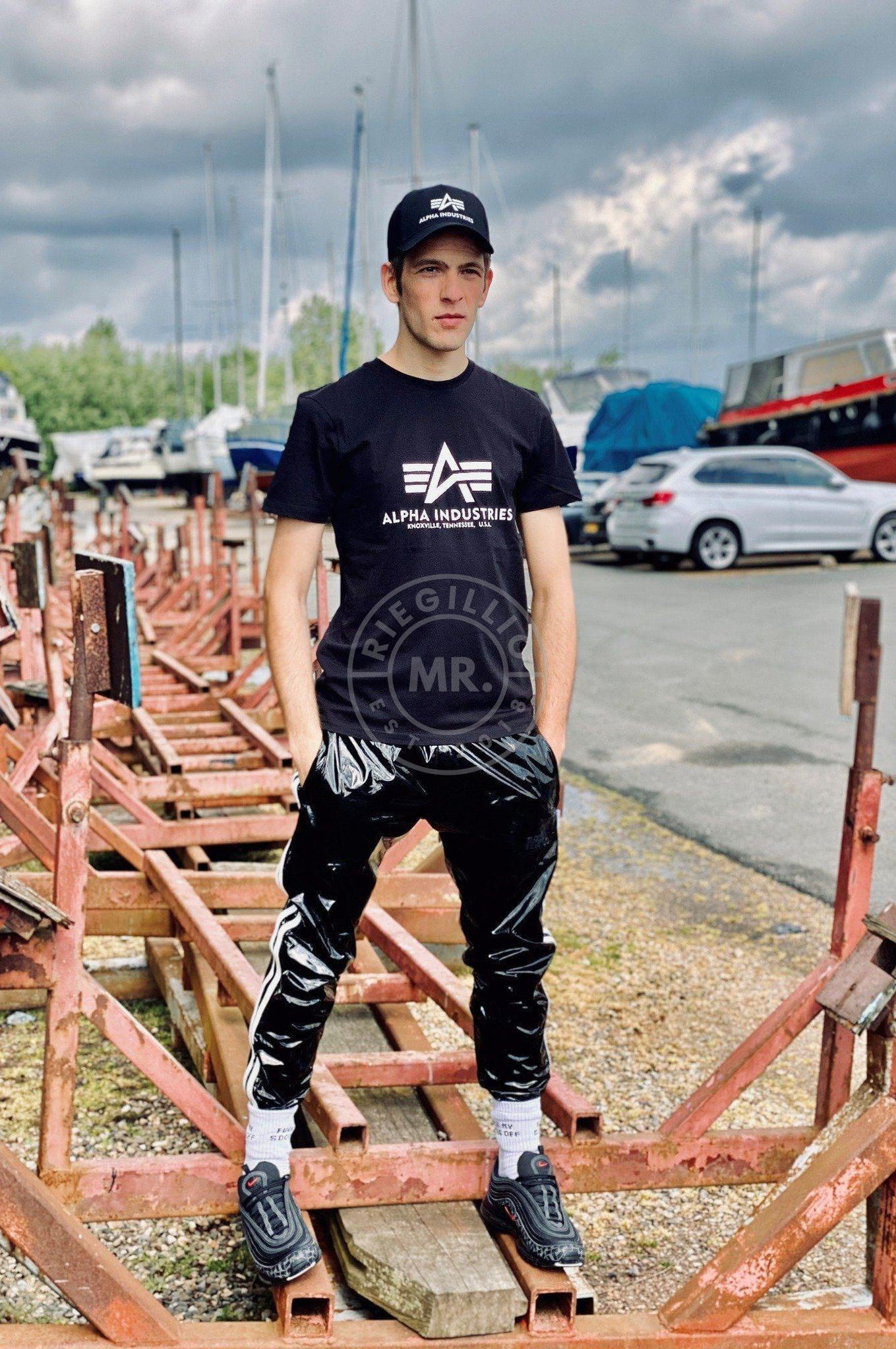 Alpha Industries Basic T-Shirt Black Camo at MR. Riegillio