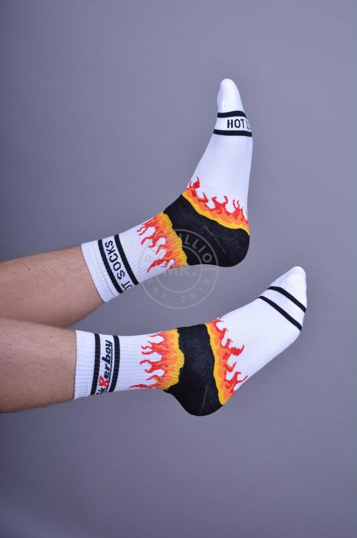 White Sk8erboy PUPPY Socks by MR. Riegillio