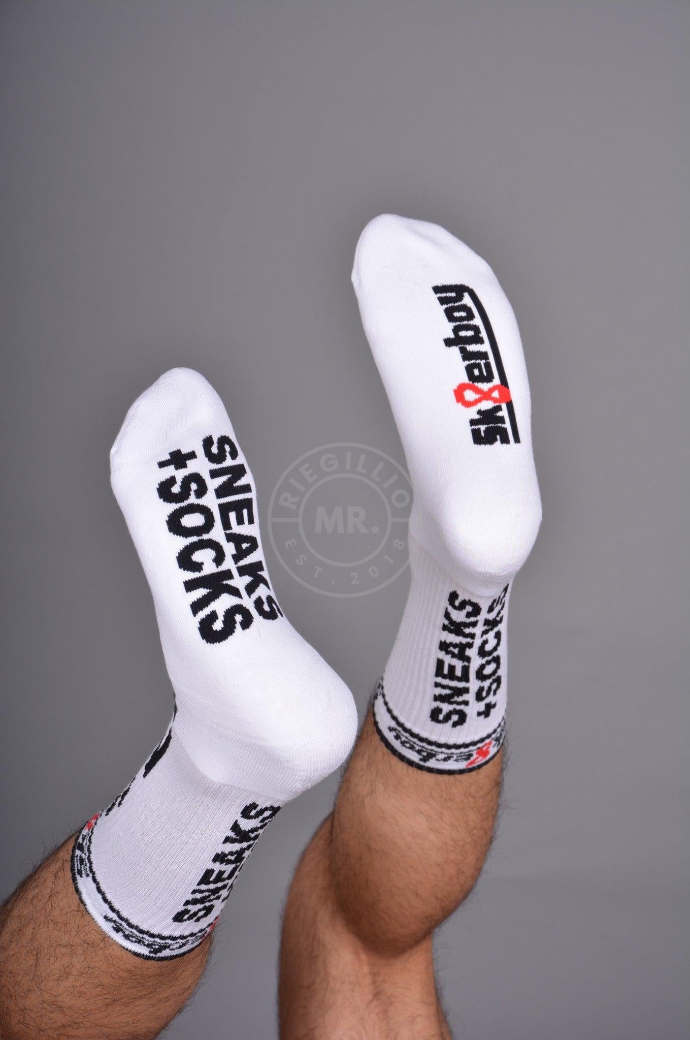 White Sk8erboy PUPPY Socks by MR. Riegillio