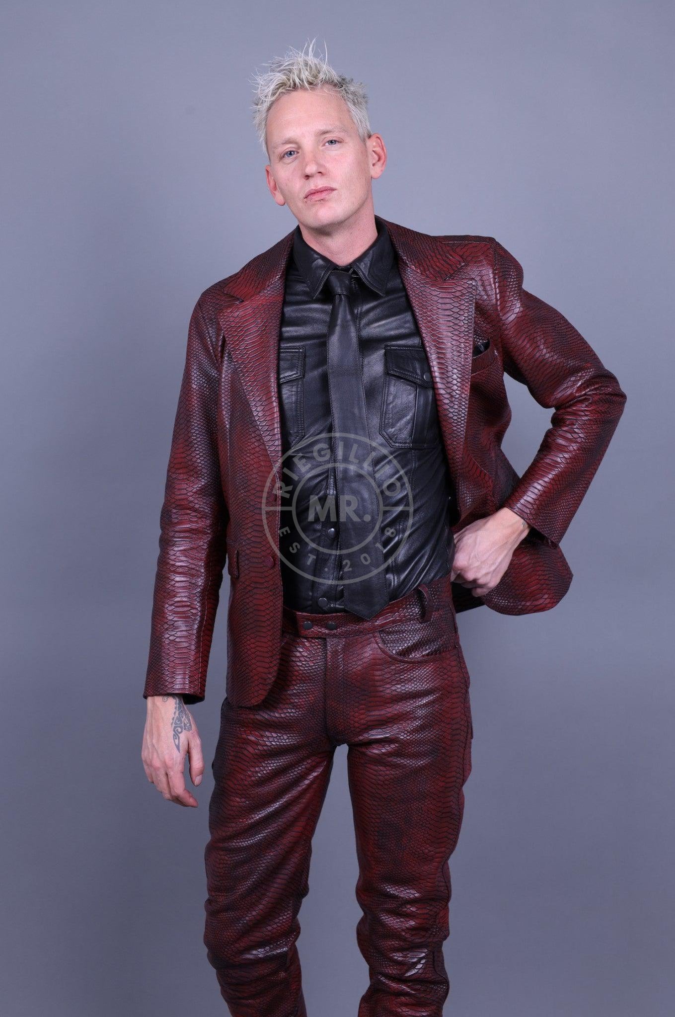 Mehron Leather Snake Pants by MR. Riegillio