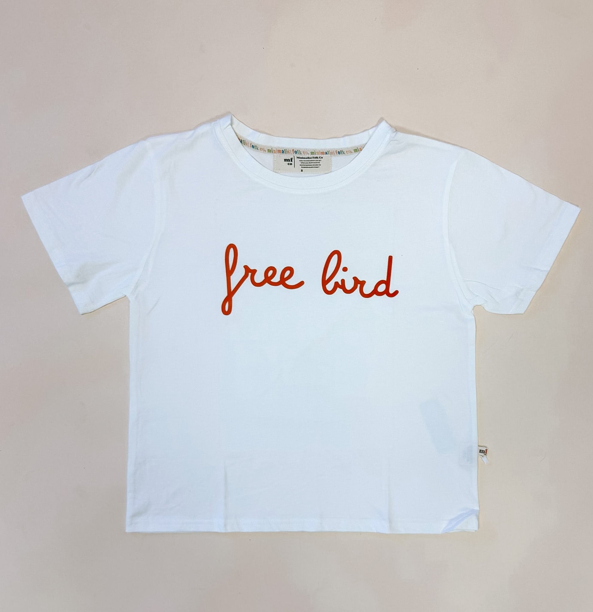 FREE BIRD in burnt orange |Women's boyfriend fit TEE