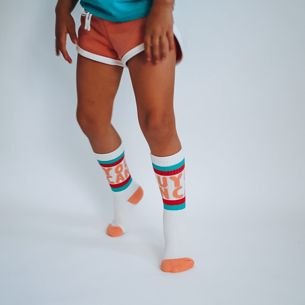 Fearless- Thigh High Tube Socks