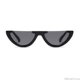 Vintage Half Frame Sunglasses Women Cat Eye UV400 - AllBestOf.com