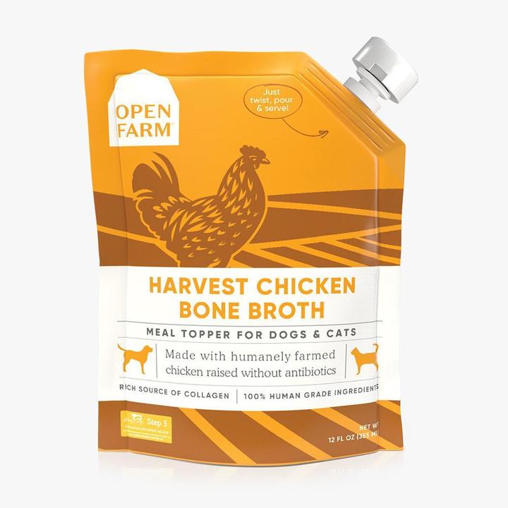 Open Farmin Chicken Bone Broth for Cats & Dogs