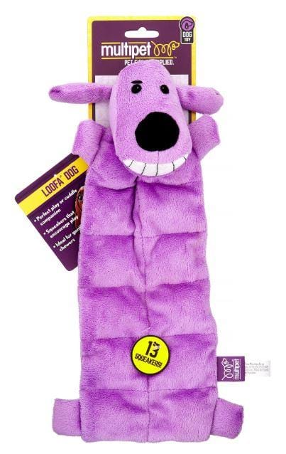 Multipet Loofa Squeaker Mat Dog Toy 