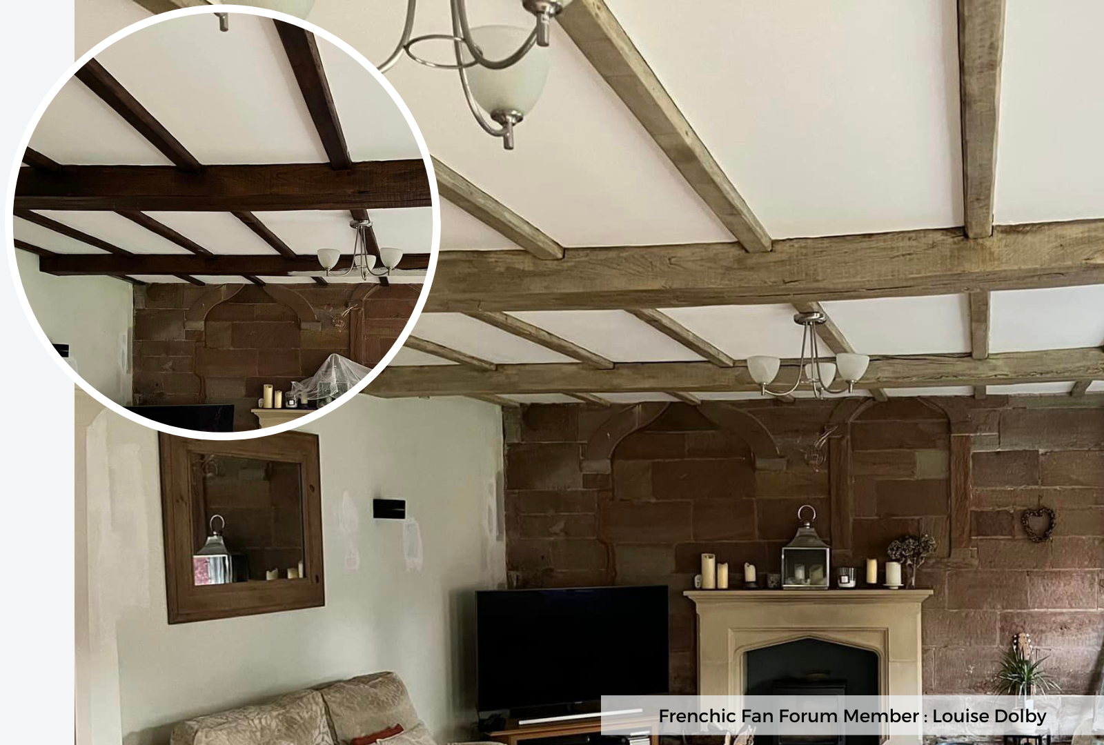 Frenchic Paint Blog | Unleashing the Frenchic Flair: Reviving Old Wooden Beams with Creme de la Creme and Browning Wax - The Hottest Trend of the Year! by Weirs of Baggot Street