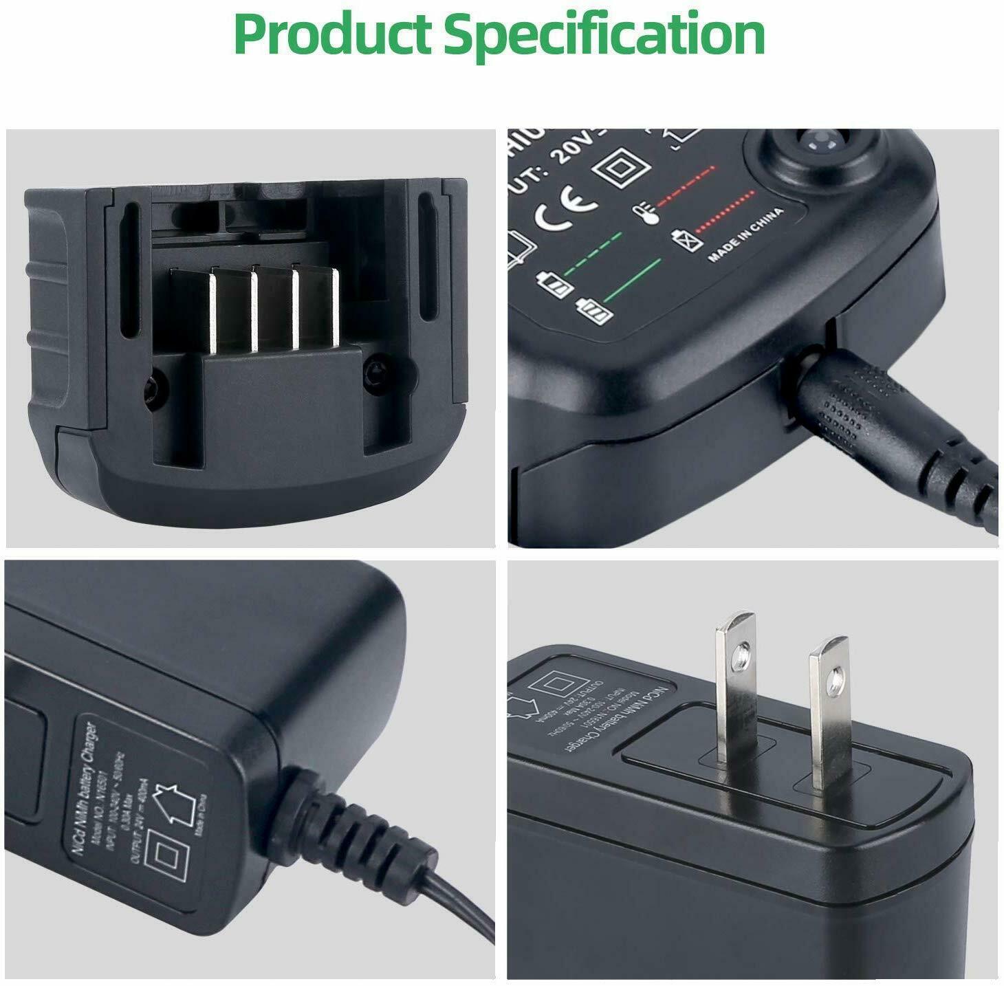 For Blackdecker Li-ion Battery Charger 10.8v 14.4v 20v Serise