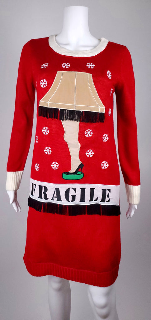 a christmas story sweater dress