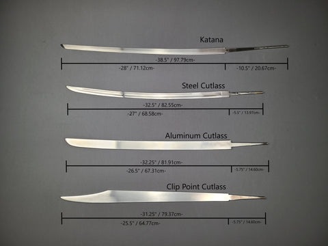 Specs Diagram for Rogue Steel Curved Blades