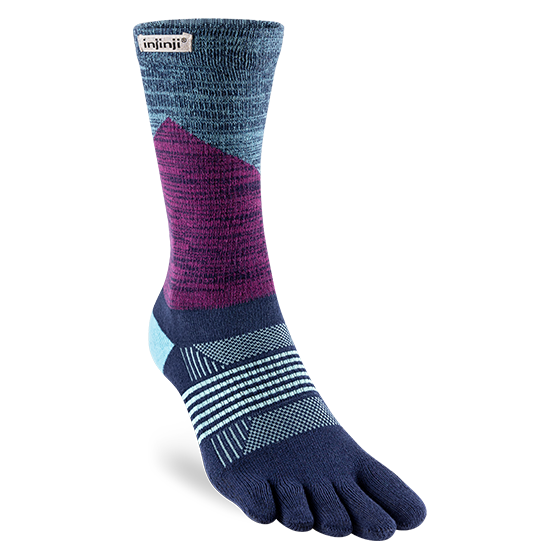 INJINJI - Women's Performance Trail Midweight Crew - TWILIGHT