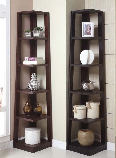 F4613 Contemporary Corner Shelves La Discount Furniture