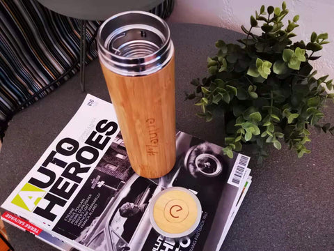 Erthe Life Bamboo Reusable Water Bottle perfect for brewing your favourite tea