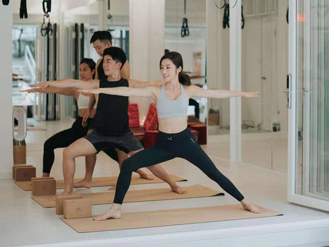 Hatha Yoga Pose Hong Kong Erthe Life Cork Yoga Mat