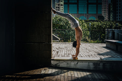 Performing Handstand with Handstand blocks in Hong Kong