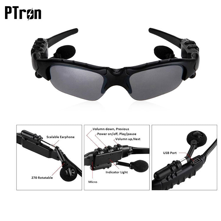 ptron viki bluetooth headset sunglasses