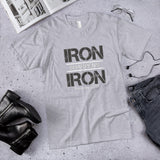 Iron Sharpens Iron Proverbs 27:17 Cotton Unisex T-Shirt