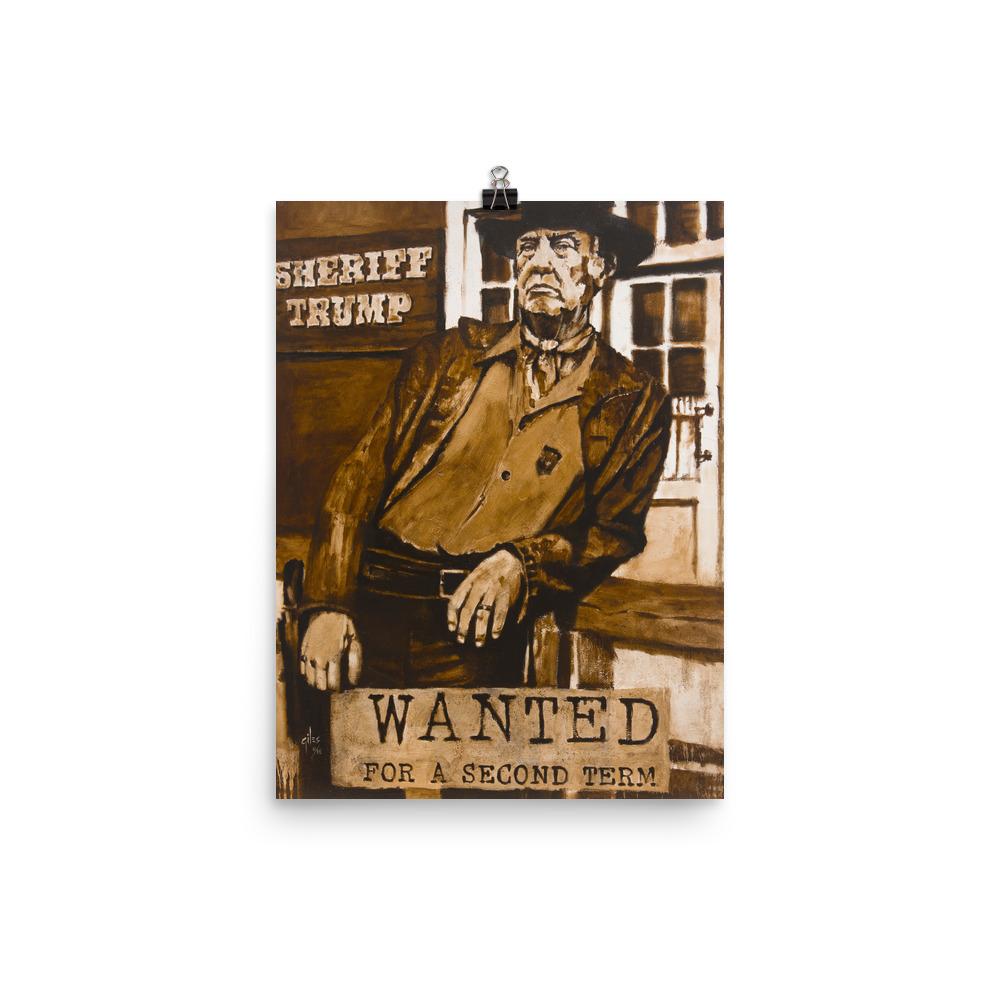 trump poster wanted term second posters