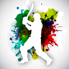 cricket player batting practice