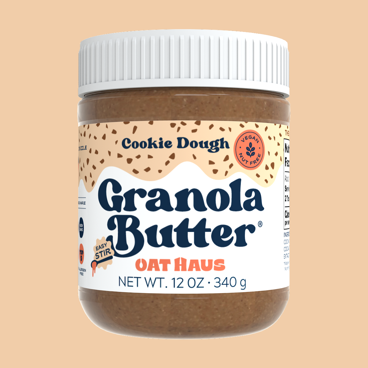 EASY STIR Cookie Dough (+Chips) Granola Butter