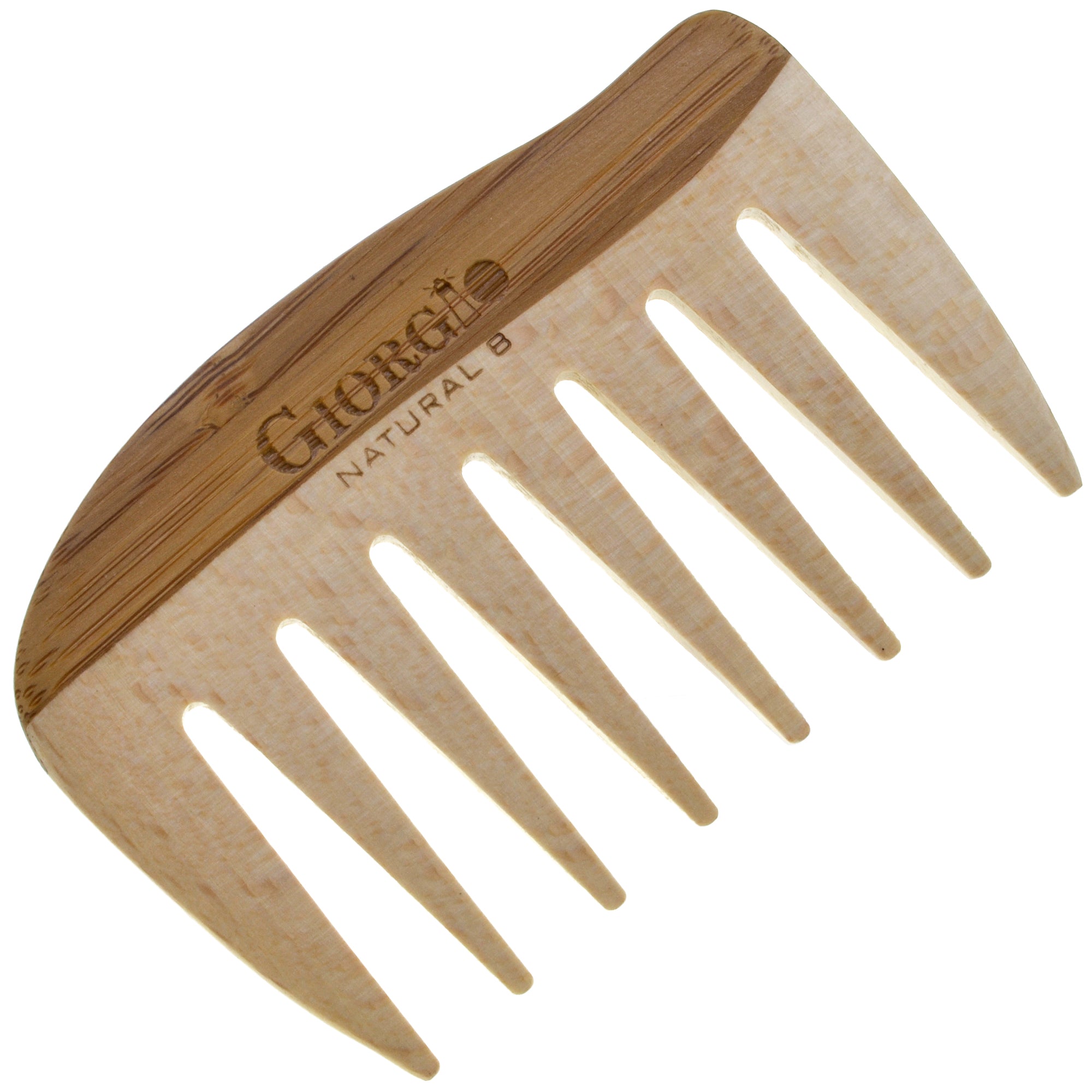 Giorgio 4" Wooden Wide Tooth Detangling Comb