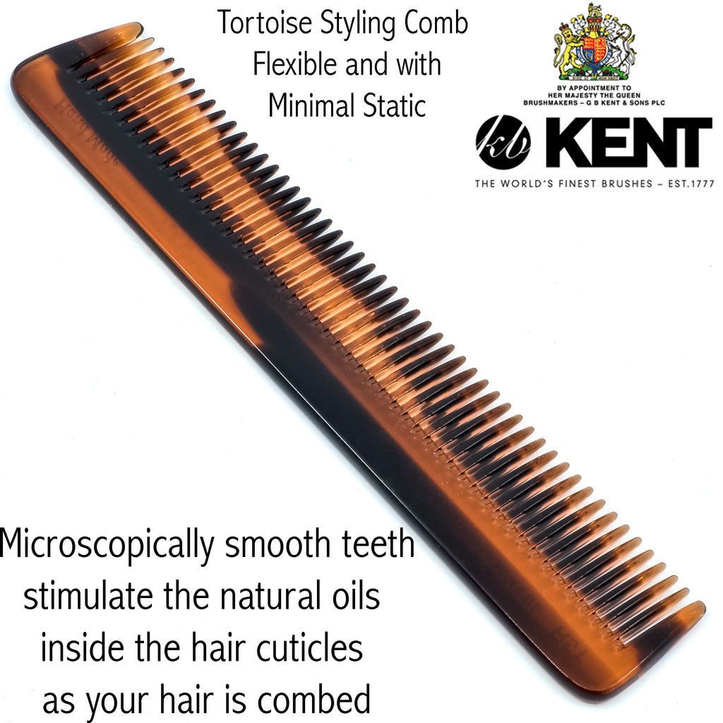 Kent R5T Handmade Wide Tooth Comb Detangle for Thick Curly Wavy Hair