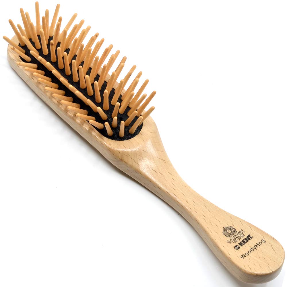 Kent Wooden Quill Cushion Hair Brush