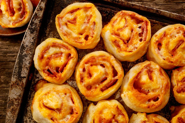 A baking sheet full of pepperoni rolls, West Virginia's version of the best food in each state