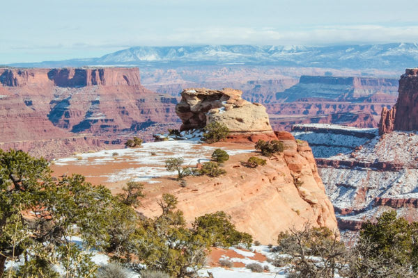 Canyonlands with a dusting of snow, one of the best national parks to visit in March