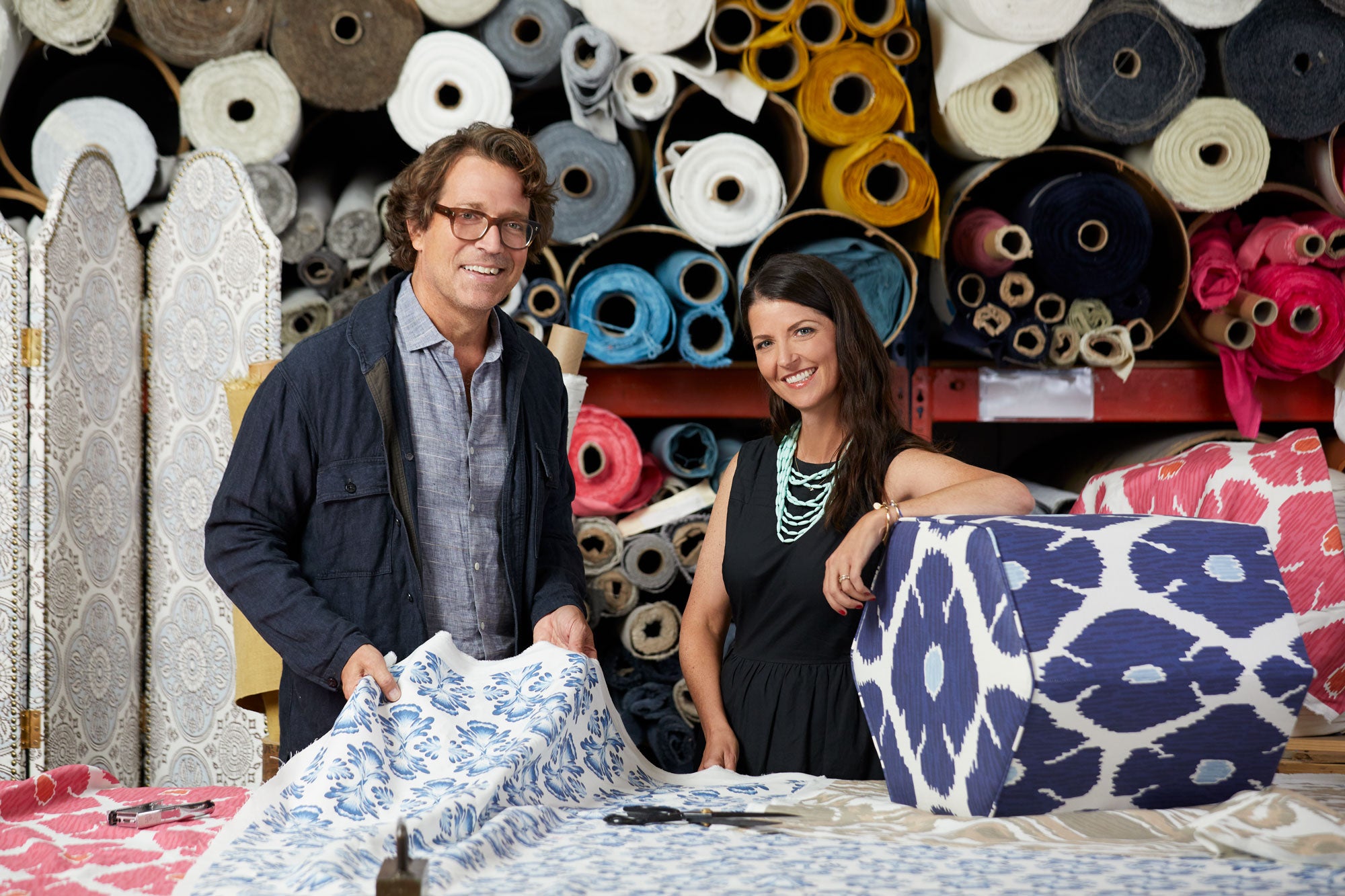 John with Meganne Wecker of Cloth & Company