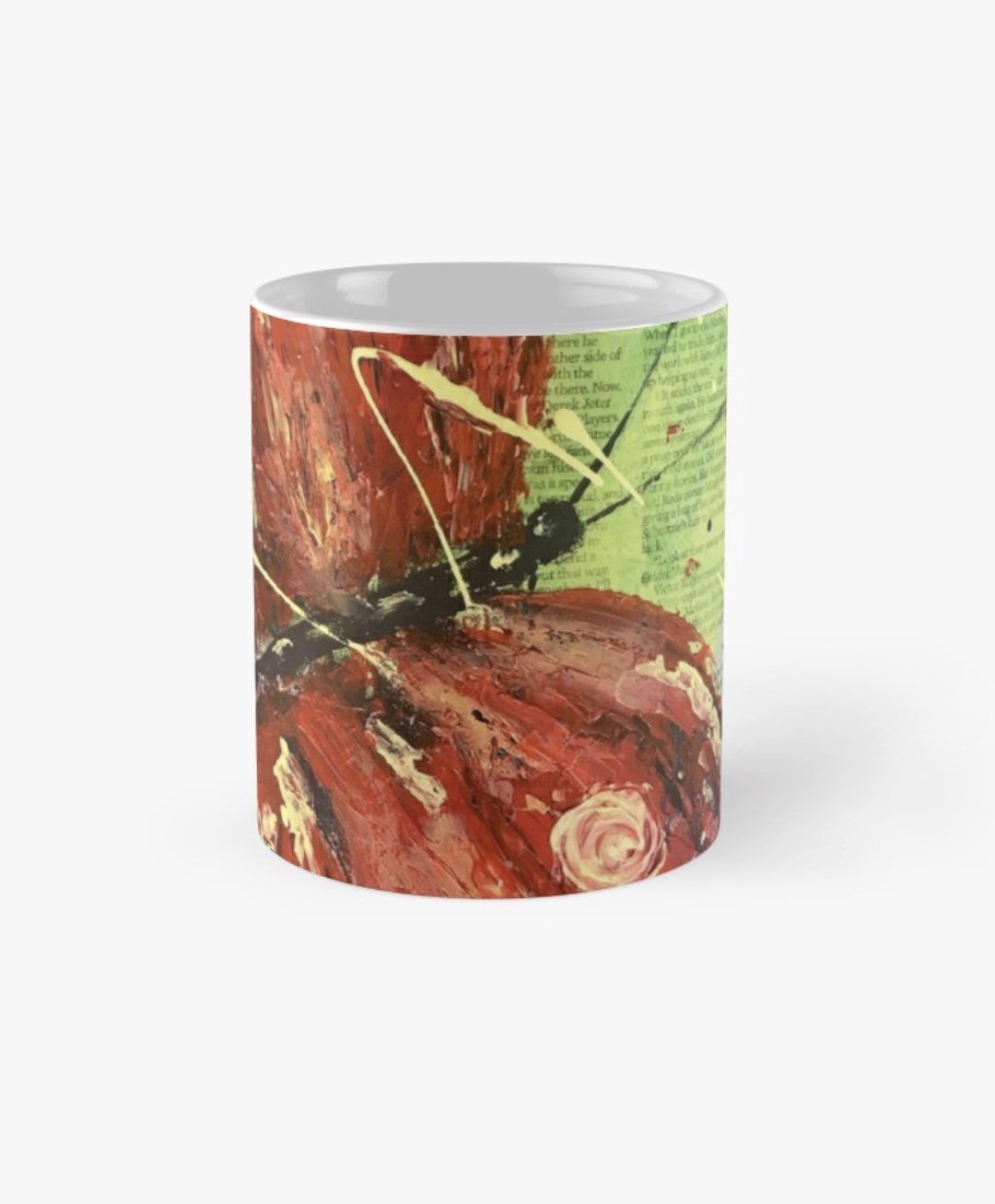 Red Butterfly Mug